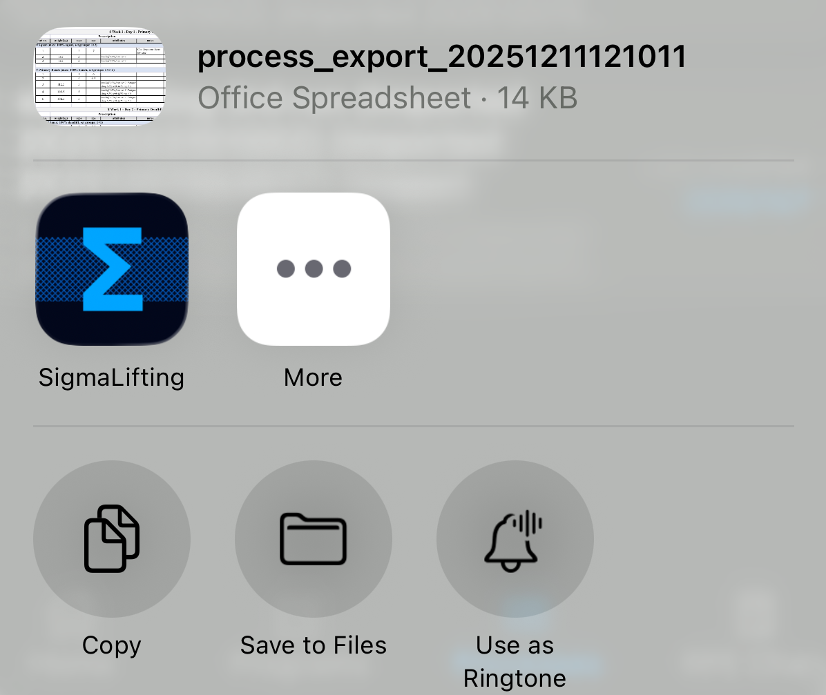 Open with SigmaLifting app